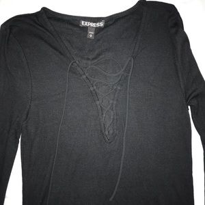 Express Long Sleeve V-Neck